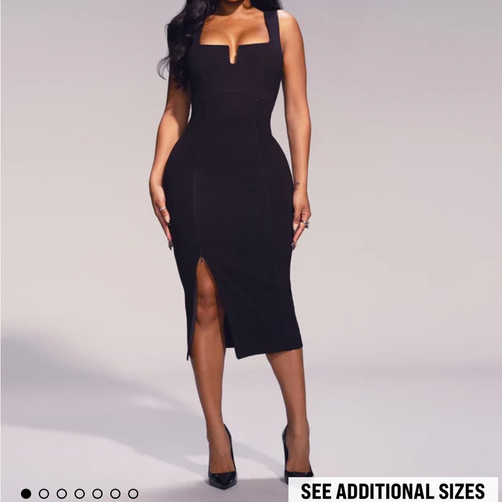 Chic Black Midi Dress